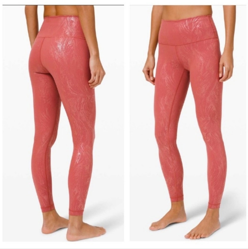 Lululemon Wunder Under High-Rise Tight 28" *Shine - Sz 6  BinJ
